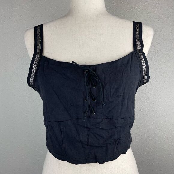 NWT Free People Intimately Lace Up Halter Top Size XL - Picture 1 of 7